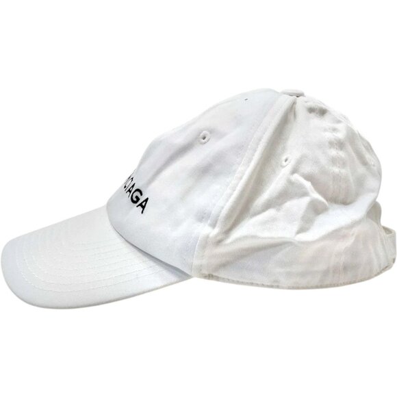 (S3) Authentic Balenciaga Cap White Cotton Luxury Vintage Designer Handbag - Picture 5 of 10